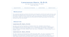 Desktop Screenshot of lawrencekerndds.com