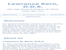 Tablet Screenshot of lawrencekerndds.com